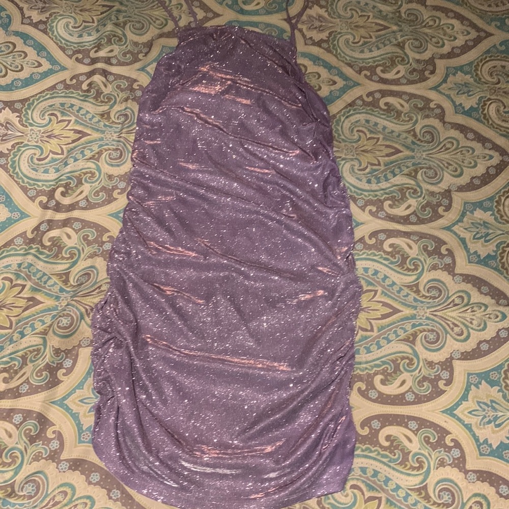 A dress purple glittery never worn